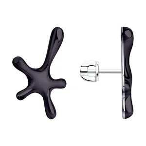 Серьги из серебра с эмалью