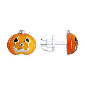 Серьги из серебра с эмалью