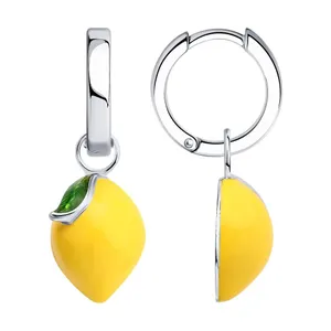 Серьги из серебра с эмалью