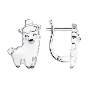 Серьги из серебра с эмалью