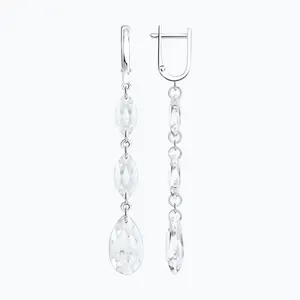 Серьги из серебра с нанокристаллами