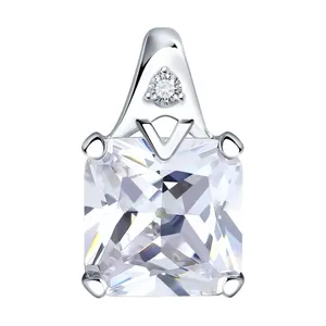 Подвеска из серебра с фианитами