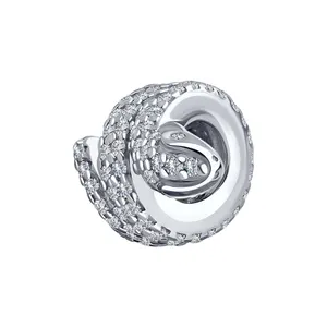 Подвеска - шарм из серебра с фианитами