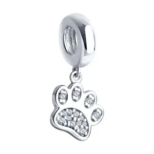 Подвеска - шарм из серебра с фианитами