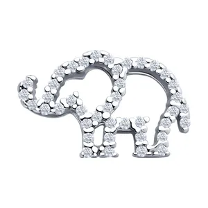 Подвеска из серебра с фианитами