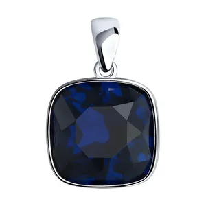 Подвеска из серебра с фианитом