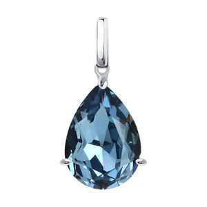 Подвеска из серебра с кристаллом