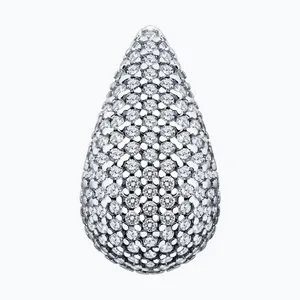 Подвеска из серебра с фианитами