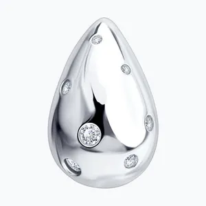 Подвеска из серебра с фианитами