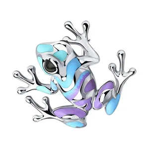 Брошь из серебра с эмалью