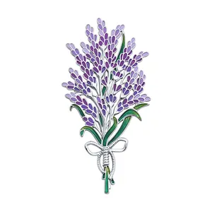 Брошь из серебра с эмалью