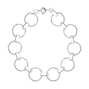 Браслет из серебра с алмазной гранью