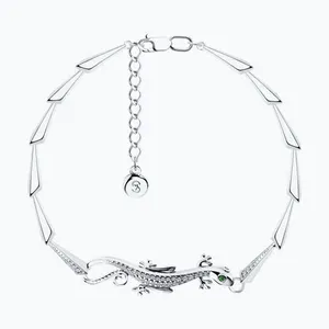 Браслет из серебра с фианитами