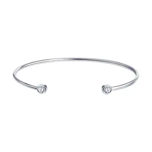 Браслет из серебра с фианитами