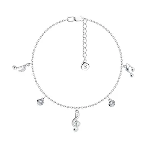 Браслет из серебра с фианитами