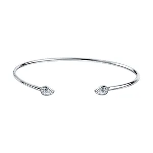 Браслет из серебра с фианитами