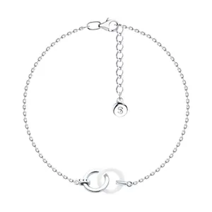 Браслет из серебра с керамической вставкой