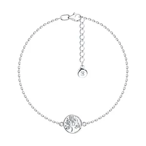 Браслет из серебра с фианитами