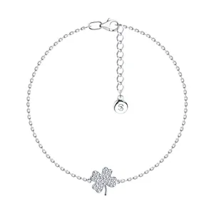 Браслет из серебра с фианитами