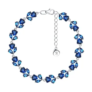 Браслет из серебра с фианитами