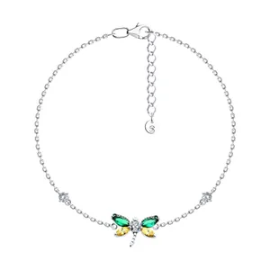 Браслет из серебра с фианитами