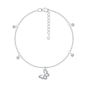 Браслет из серебра с фианитами