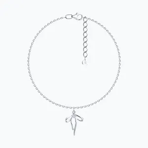 Браслет из серебра с фианитом