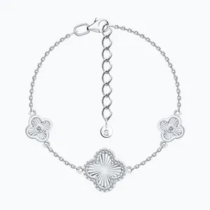 Браслет из серебра с фианитами