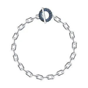 Браслет из серебра с фианитами