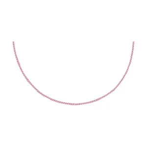 Текстильный шнурок с серебряным замком