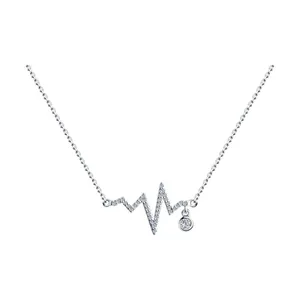 Колье из серебра с фианитами