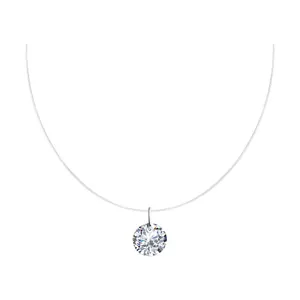 Колье из серебра с фианитом