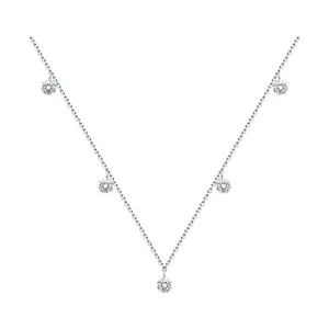 Колье из серебра с фианитами
