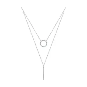 Колье из серебра с фианитами