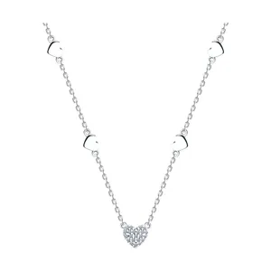 Колье из серебра с фианитами