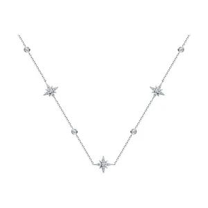 Колье из серебра с фианитами