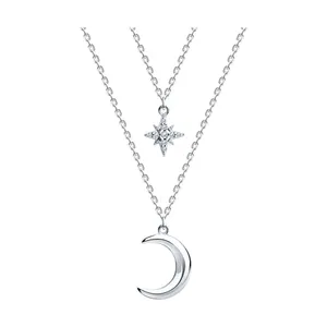 Колье из серебра с фианитами