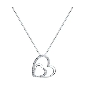 Колье из серебра с фианитами