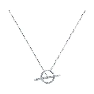 Колье из серебра с фианитами