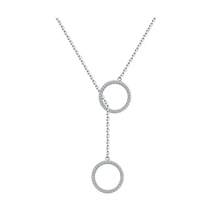 Колье из серебра с фианитами