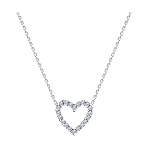 Колье из серебра с фианитами