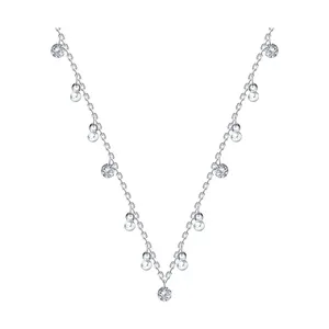 Колье из серебра с фианитами