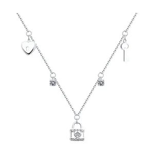 Колье из серебра с фианитами