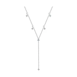 Колье из серебра с фианитами