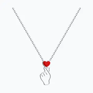 Колье из серебра с эмалью