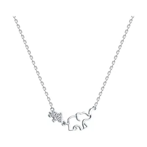 Колье из серебра с фианитами