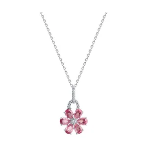 Колье из серебра с фианитами