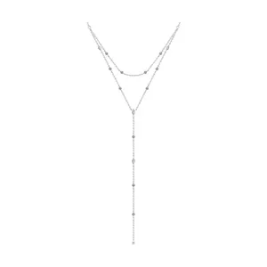 Колье из серебра с фианитами