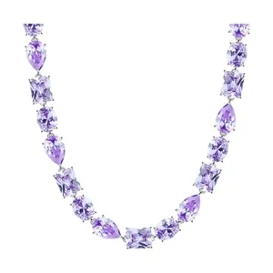 Колье из серебра с фианитами