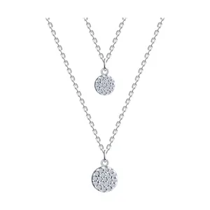 Колье из серебра с фианитами